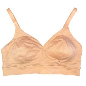Tommy John Second Skin Triangle Lace Nude Wireless Bralette Bra Women's Large